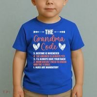 The Grandma Code Granny Grandmother Grandparent Gift Toddler T-Shirt thumb 2