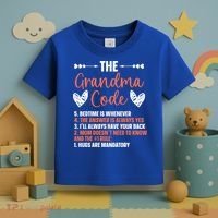 The Grandma Code Granny Grandmother Grandparent Gift Toddler T-Shirt thumb 3