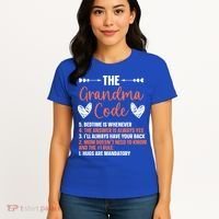 The Grandma Code Granny Grandmother Grandparent Gift Women's T-Shirt thumb 4