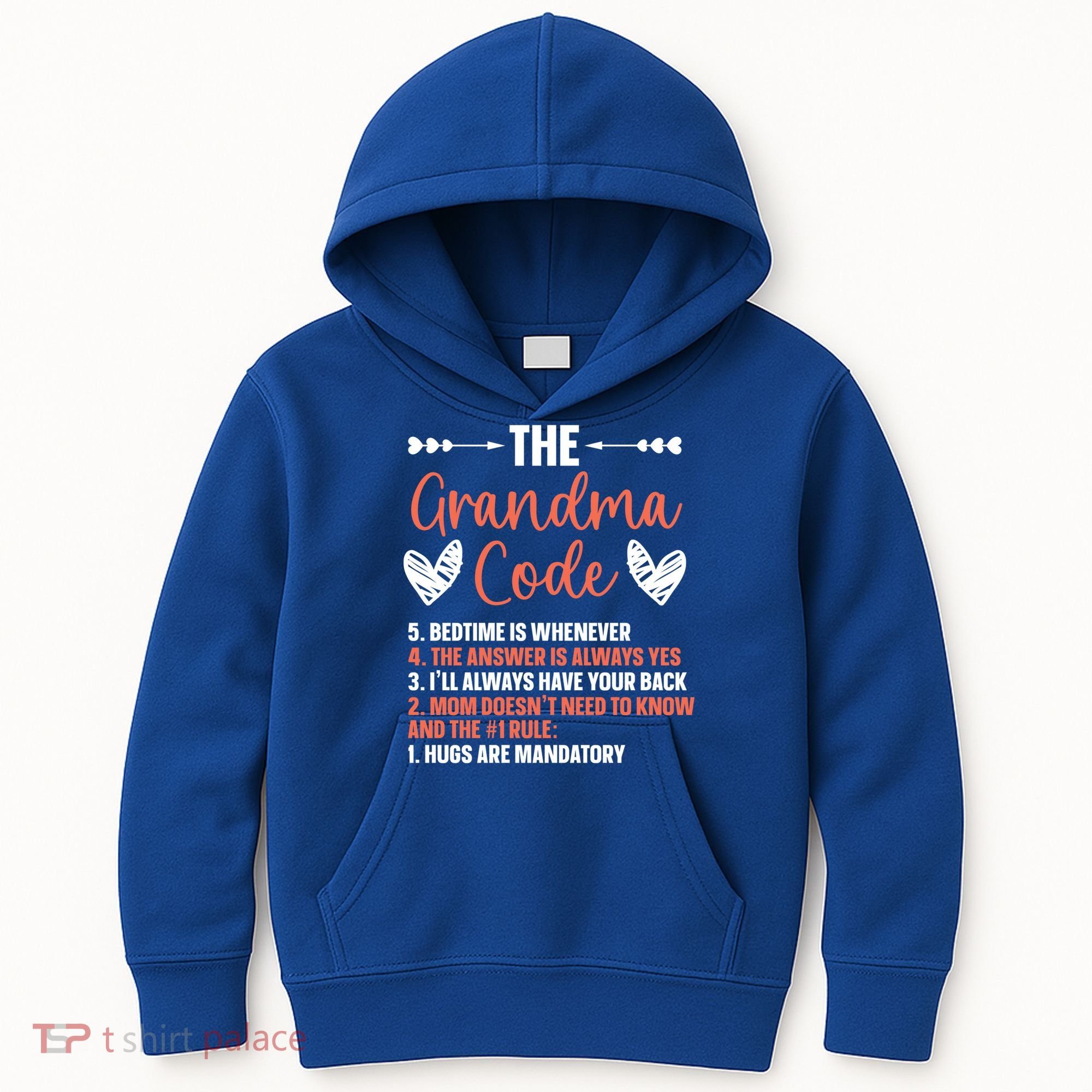 The Grandma Code Granny Grandmother Grandparent Gift Kids Hoodie