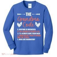 The Grandma Code Granny Grandmother Grandparent Gift Kids Long Sleeve Shirt thumb 0