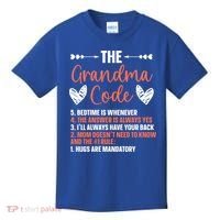 The Grandma Code Granny Grandmother Grandparent Gift Kids T-Shirt thumb 0