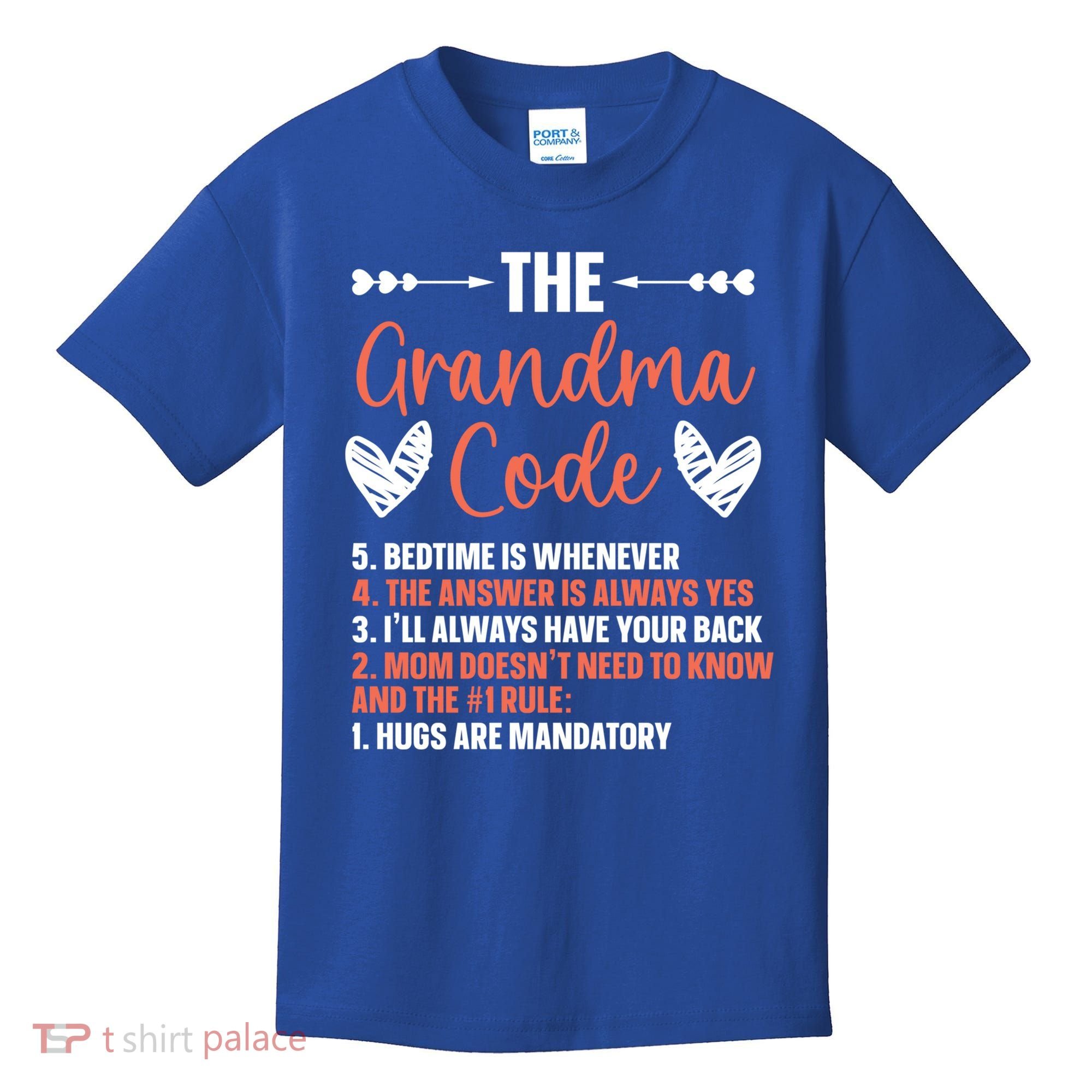 The Grandma Code Granny Grandmother Grandparent Gift Kids T-Shirt