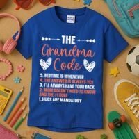 The Grandma Code Granny Grandmother Grandparent Gift Kids T-Shirt thumb 3