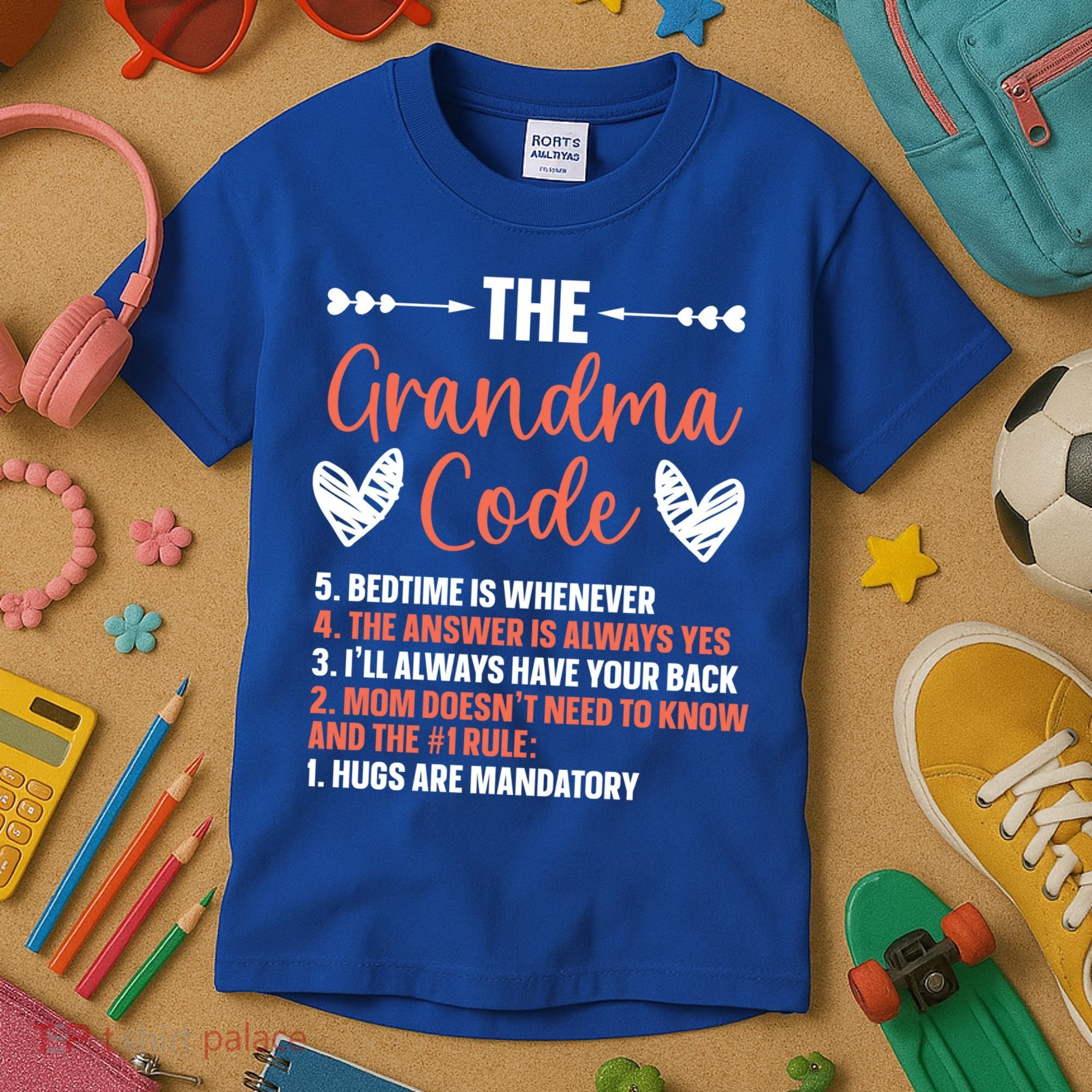 The Grandma Code Granny Grandmother Grandparent Gift Kids T-Shirt