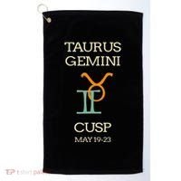 Taurus Gemini Cusp Zodiac Horoscope Gift Golf Towel thumb 0