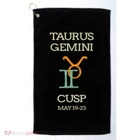 Taurus Gemini Cusp Zodiac Horoscope Gift Golf Towel thumb 0