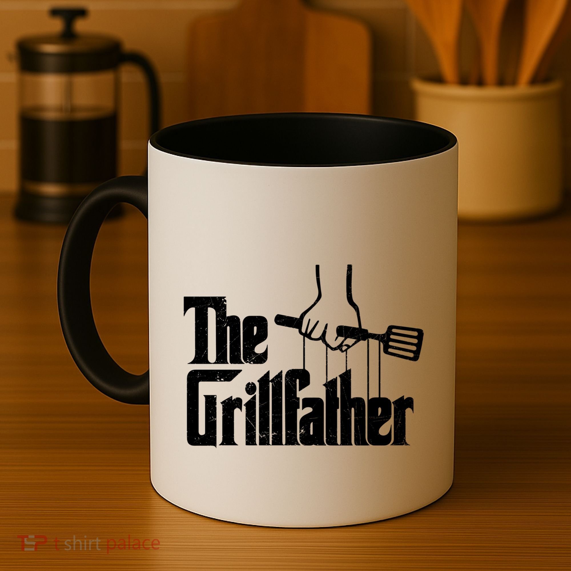 The Grillfather Dad Chef Grilling Grill Master Bbq Gift Coffee Mug