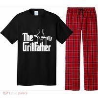 The Grillfather Dad Chef Grilling Grill Master Bbq Gift Pajama Set thumb 0
