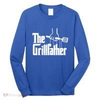 The Grillfather Dad Chef Grilling Grill Master Bbq Gift Long Sleeve Shirt thumb 0