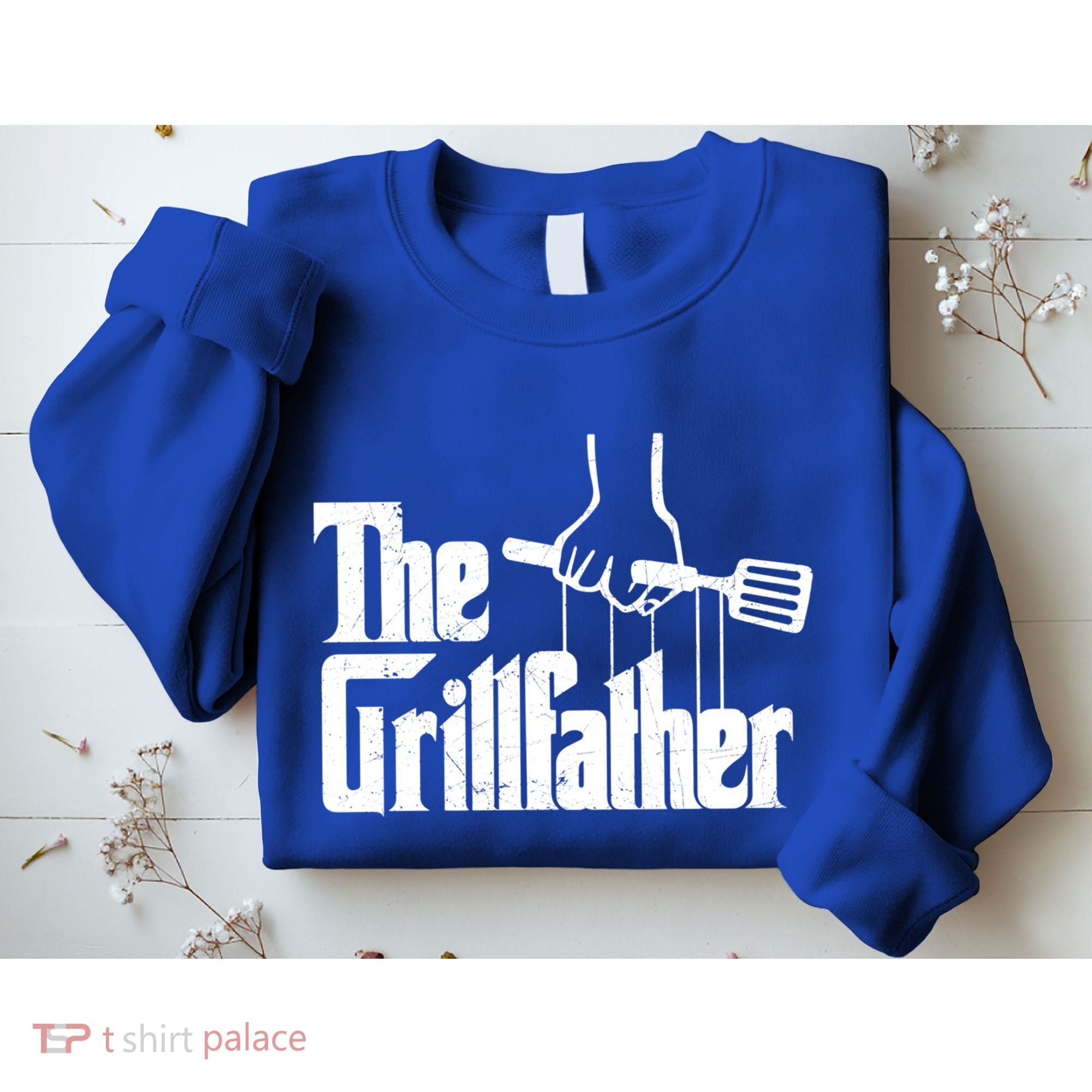 The Grillfather Dad Chef Grilling Grill Master Bbq Gift Sweatshirt