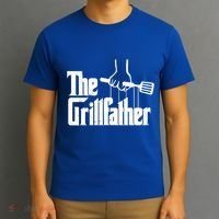 The Grillfather Dad Chef Grilling Grill Master Bbq Gift T-Shirt thumb 3