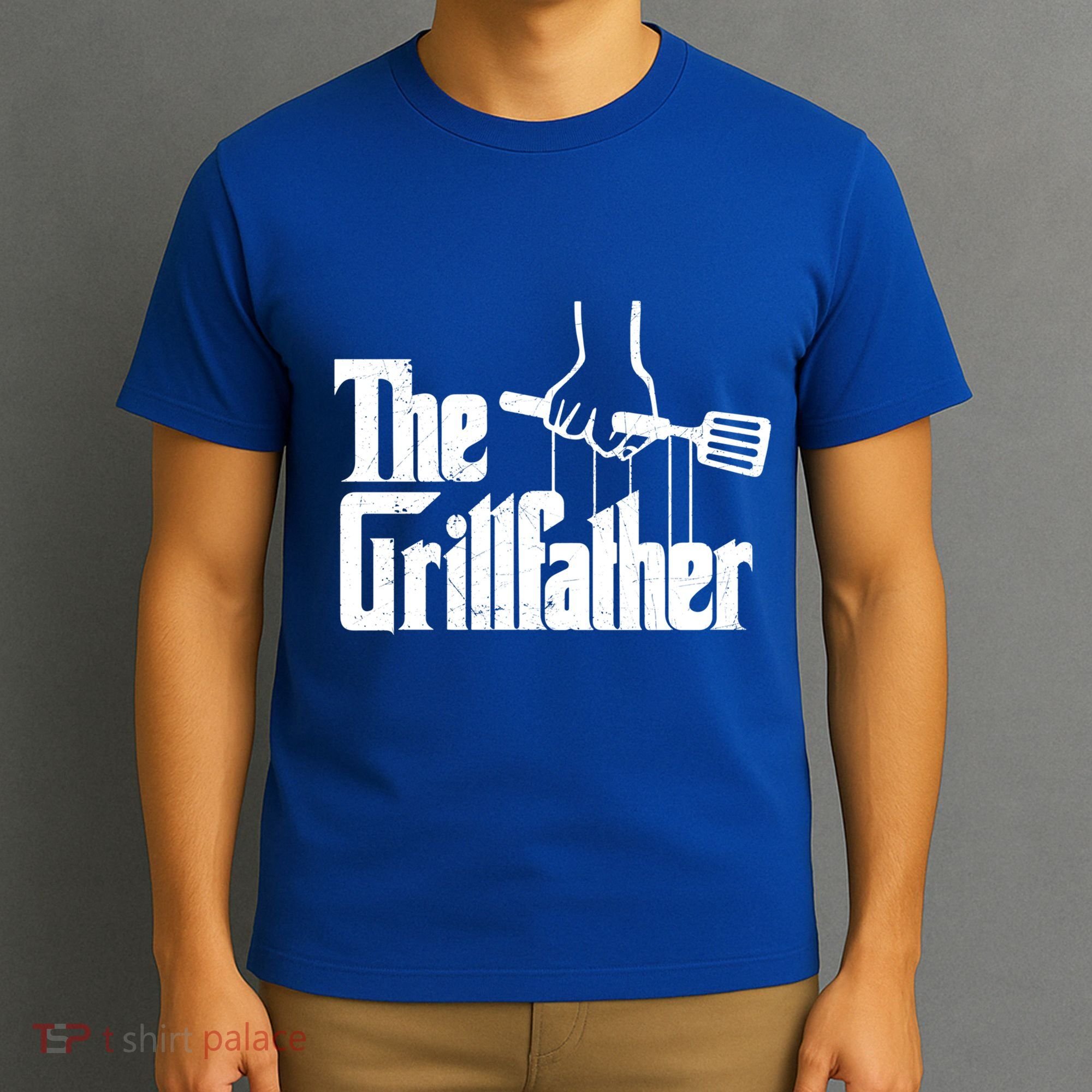 The Grillfather Dad Chef Grilling Grill Master Bbq Gift T-Shirt