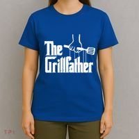 The Grillfather Dad Chef Grilling Grill Master Bbq Gift T-Shirt thumb 4