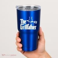The Grillfather Dad Chef Grilling Grill Master Bbq Gift Tumbler thumb 2