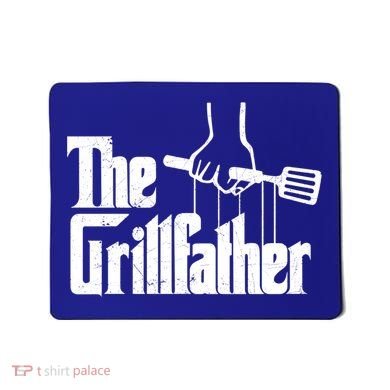 The Grillfather Dad Chef Grilling Grill Master Bbq Gift Mousepad