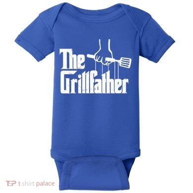 The Grillfather Dad Chef Grilling Grill Master Bbq Gift Baby Bodysuit