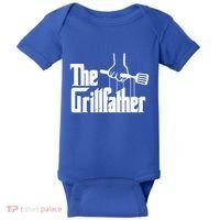 The Grillfather Dad Chef Grilling Grill Master Bbq Gift Baby Bodysuit thumb 0