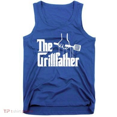 The Grillfather Dad Chef Grilling Grill Master Bbq Gift Tank Top