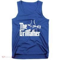 The Grillfather Dad Chef Grilling Grill Master Bbq Gift Tank Top thumb 0