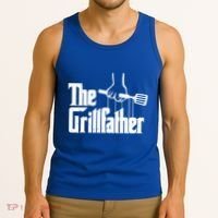 The Grillfather Dad Chef Grilling Grill Master Bbq Gift Tank Top thumb 3
