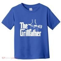 The Grillfather Dad Chef Grilling Grill Master Bbq Gift Toddler T-Shirt thumb 0