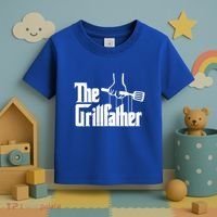 The Grillfather Dad Chef Grilling Grill Master Bbq Gift Toddler T-Shirt thumb 3