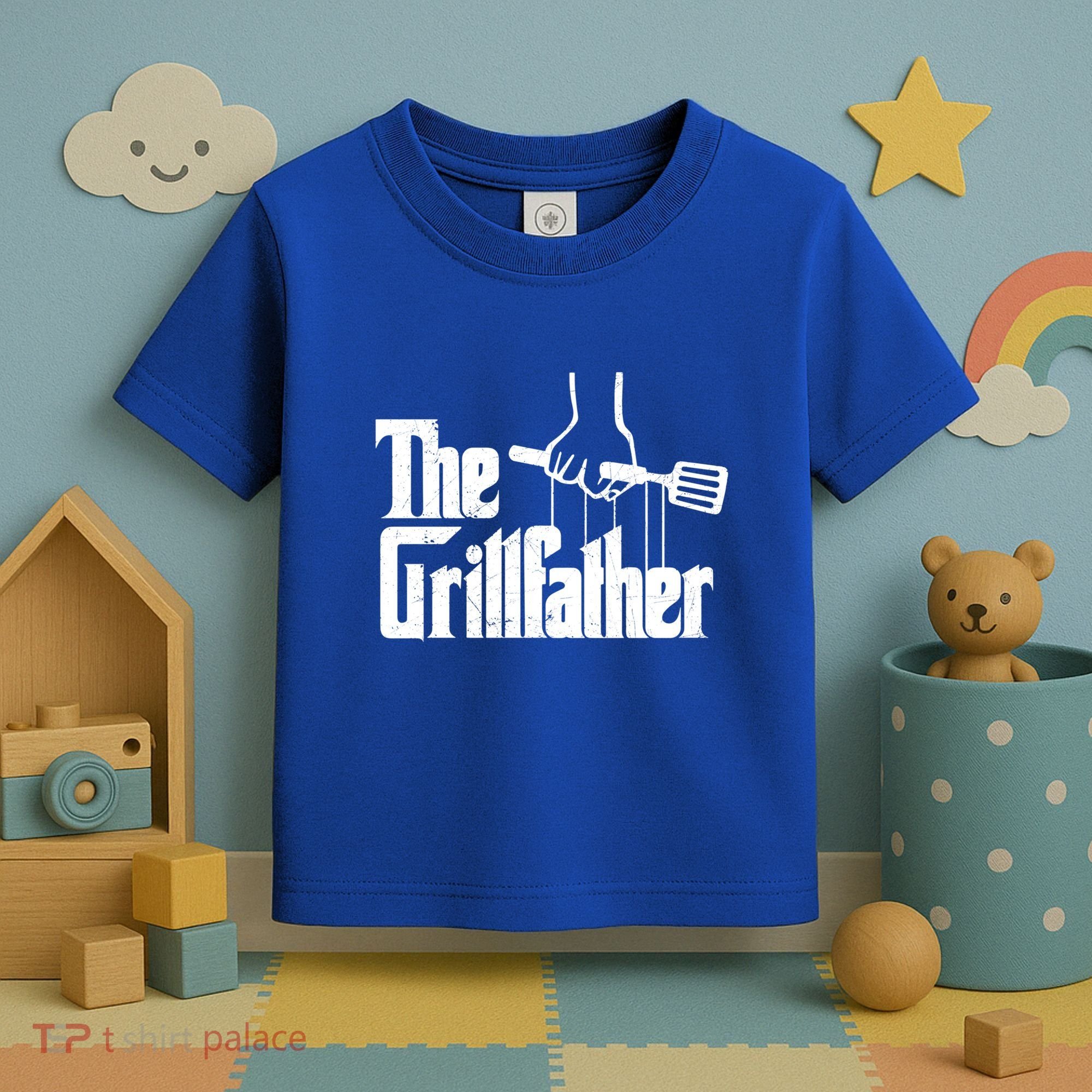 The Grillfather Dad Chef Grilling Grill Master Bbq Gift Toddler T-Shirt
