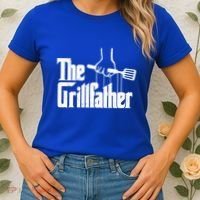 The Grillfather Dad Chef Grilling Grill Master Bbq Gift Women's T-Shirt thumb 2