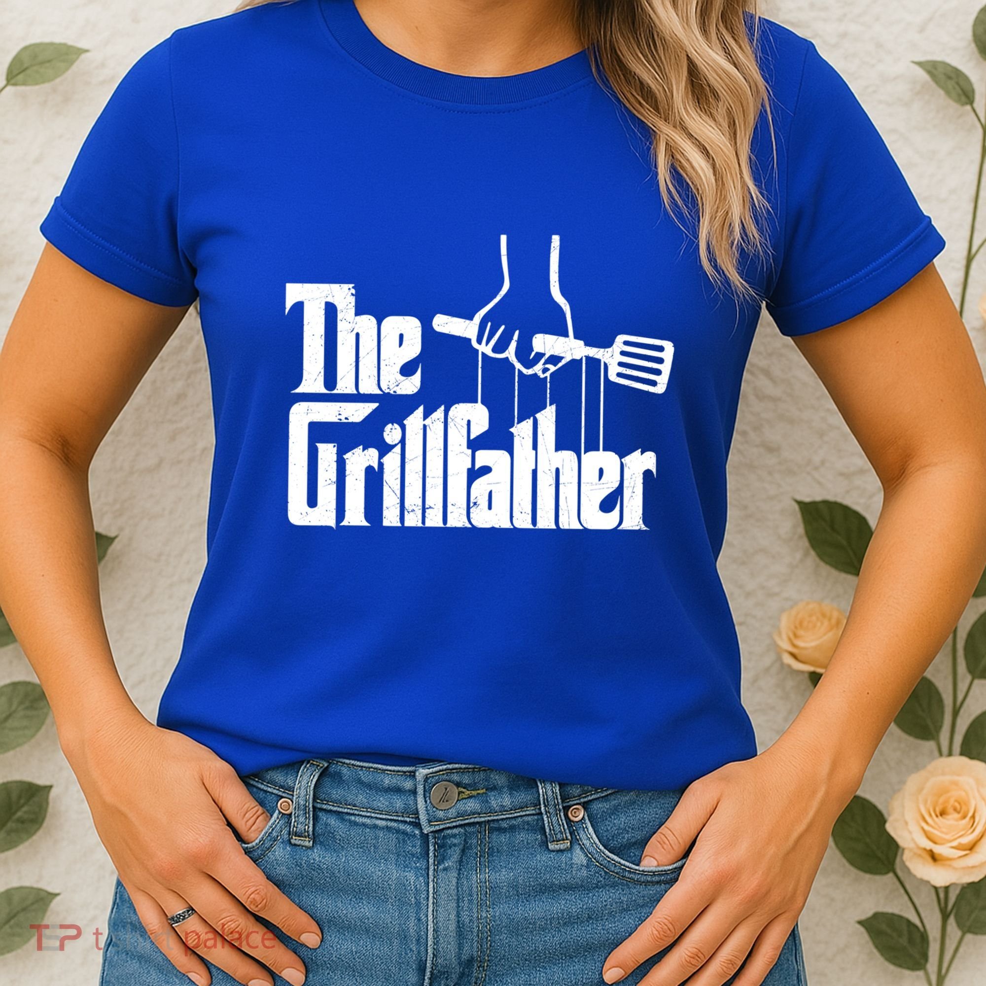 The Grillfather Dad Chef Grilling Grill Master Bbq Gift Women's T-Shirt