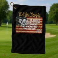 The Greatest Danger To American Freedom Thomas Jefferson Golf Towel thumb 1