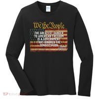 The Greatest Danger To American Freedom Thomas Jefferson Women's Long Sleeve Shirt thumb 0
