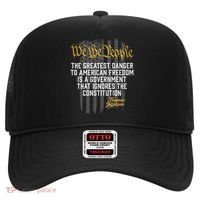 The Greatest Danger To American Freedom Thomas Jefferson Hat thumb 0
