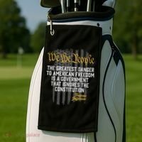 The Greatest Danger To American Freedom Thomas Jefferson Golf Towel thumb 2