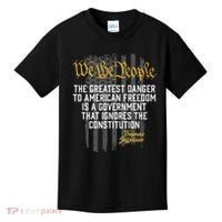 The Greatest Danger To American Freedom Thomas Jefferson Kids T-Shirt thumb 0
