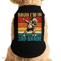 Third Grade Dabbing Boy Bruh IM In 3rd Grade Student Doggie Tank thumb 0