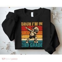 Third Grade Dabbing Boy Bruh IM In 3rd Grade Student Sweatshirt thumb 2