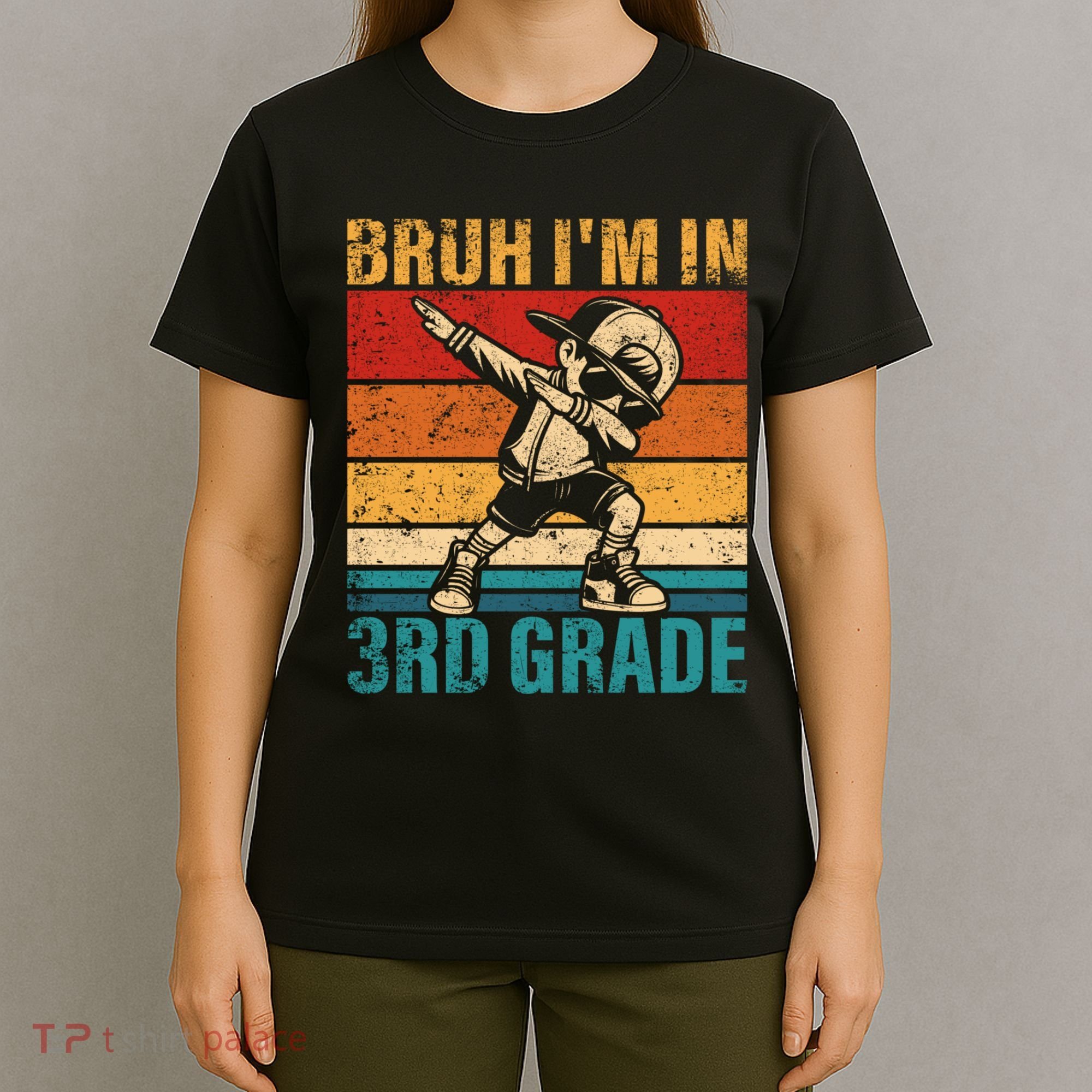 Third Grade Dabbing Boy Bruh IM In 3rd Grade Student T-Shirt