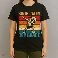 Third Grade Dabbing Boy Bruh IM In 3rd Grade Student T-Shirt thumb 4