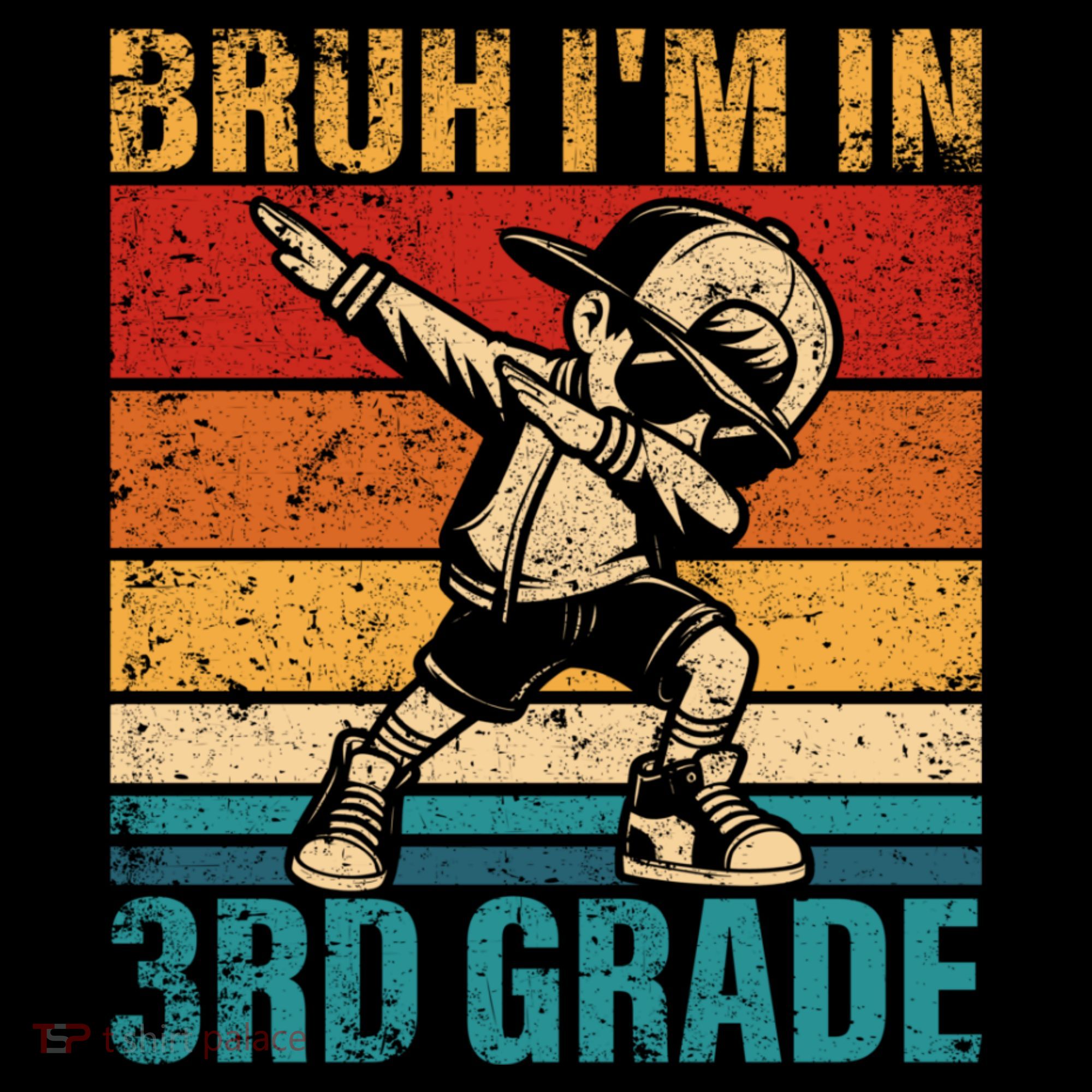 Third Grade Dabbing Boy Bruh IM In 3rd Grade Student Bucket Hat