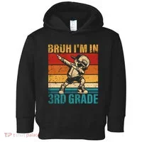 Third Grade Dabbing Boy Bruh IM In 3rd Grade Student Toddler Hoodie thumb 0
