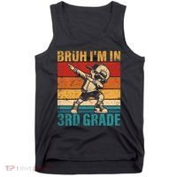 Third Grade Dabbing Boy Bruh IM In 3rd Grade Student Tank Top thumb 0