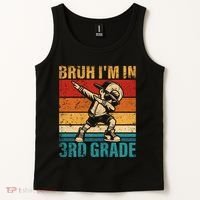 Third Grade Dabbing Boy Bruh IM In 3rd Grade Student Tank Top thumb 2