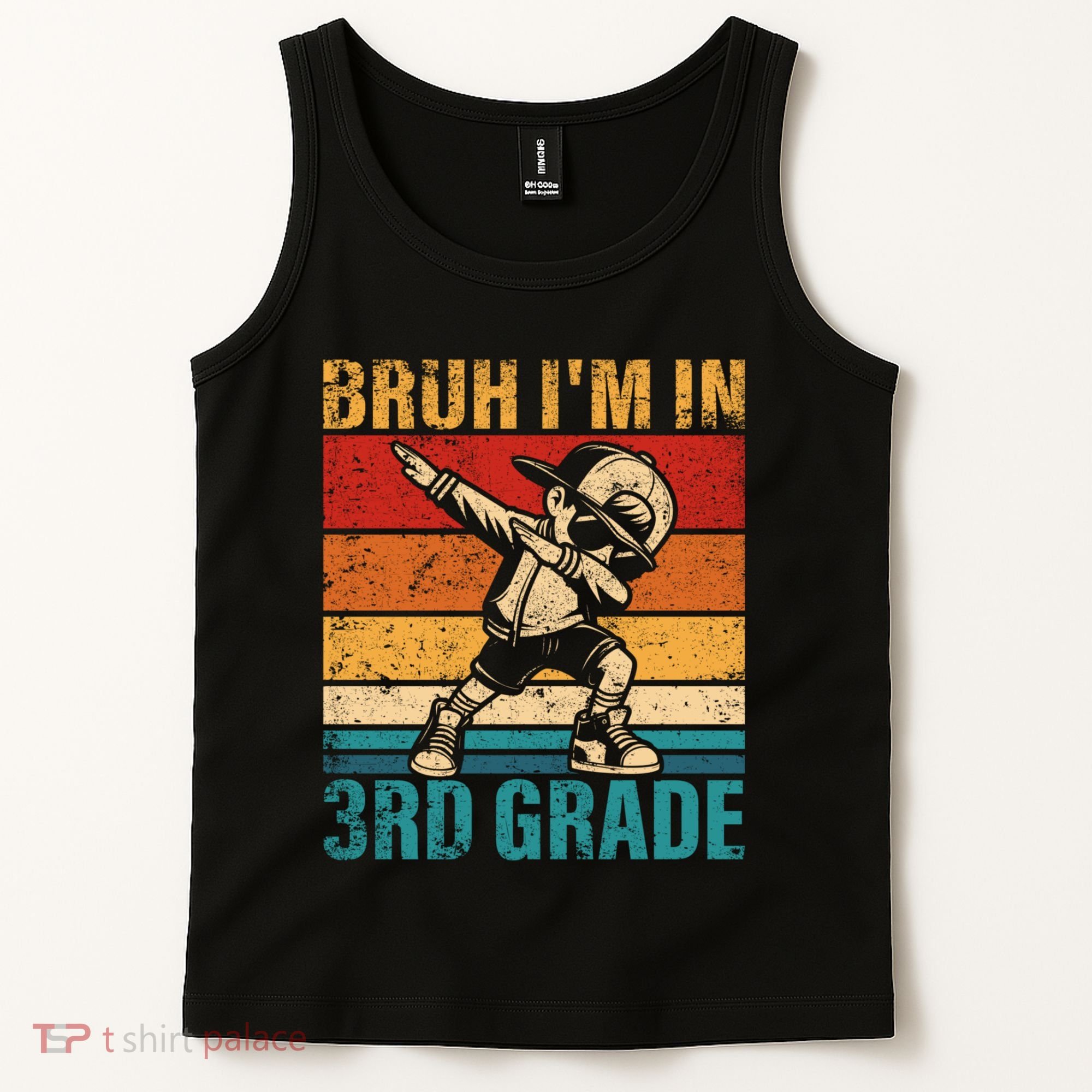 Third Grade Dabbing Boy Bruh IM In 3rd Grade Student Tank Top
