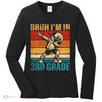 Third Grade Dabbing Boy Bruh IM In 3rd Grade Student Women's Long Sleeve Shirt thumb 0