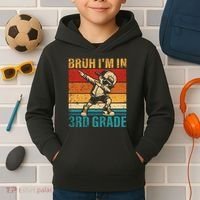 Third Grade Dabbing Boy Bruh IM In 3rd Grade Student Kids Hoodie thumb 2
