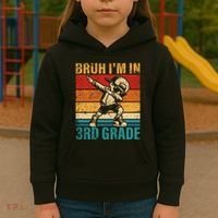 Third Grade Dabbing Boy Bruh IM In 3rd Grade Student Kids Hoodie thumb 3
