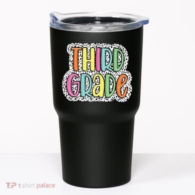 Third Grade Dalmatian Dots 3rd Dream Team Back To School Tumbler