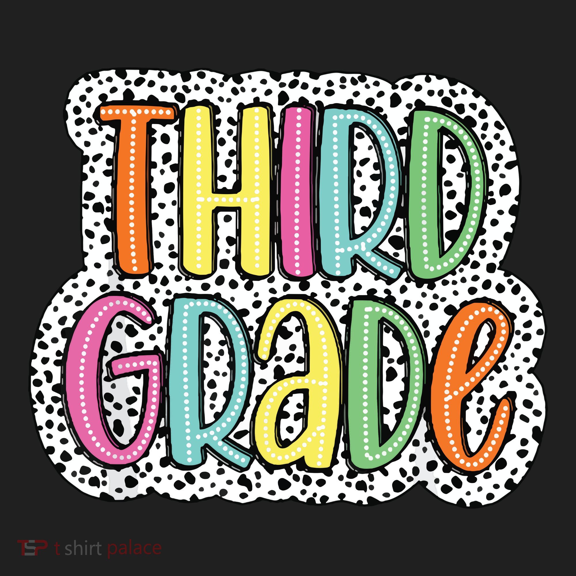 Third Grade Dalmatian Dots 3rd Dream Team Back To School Tumbler