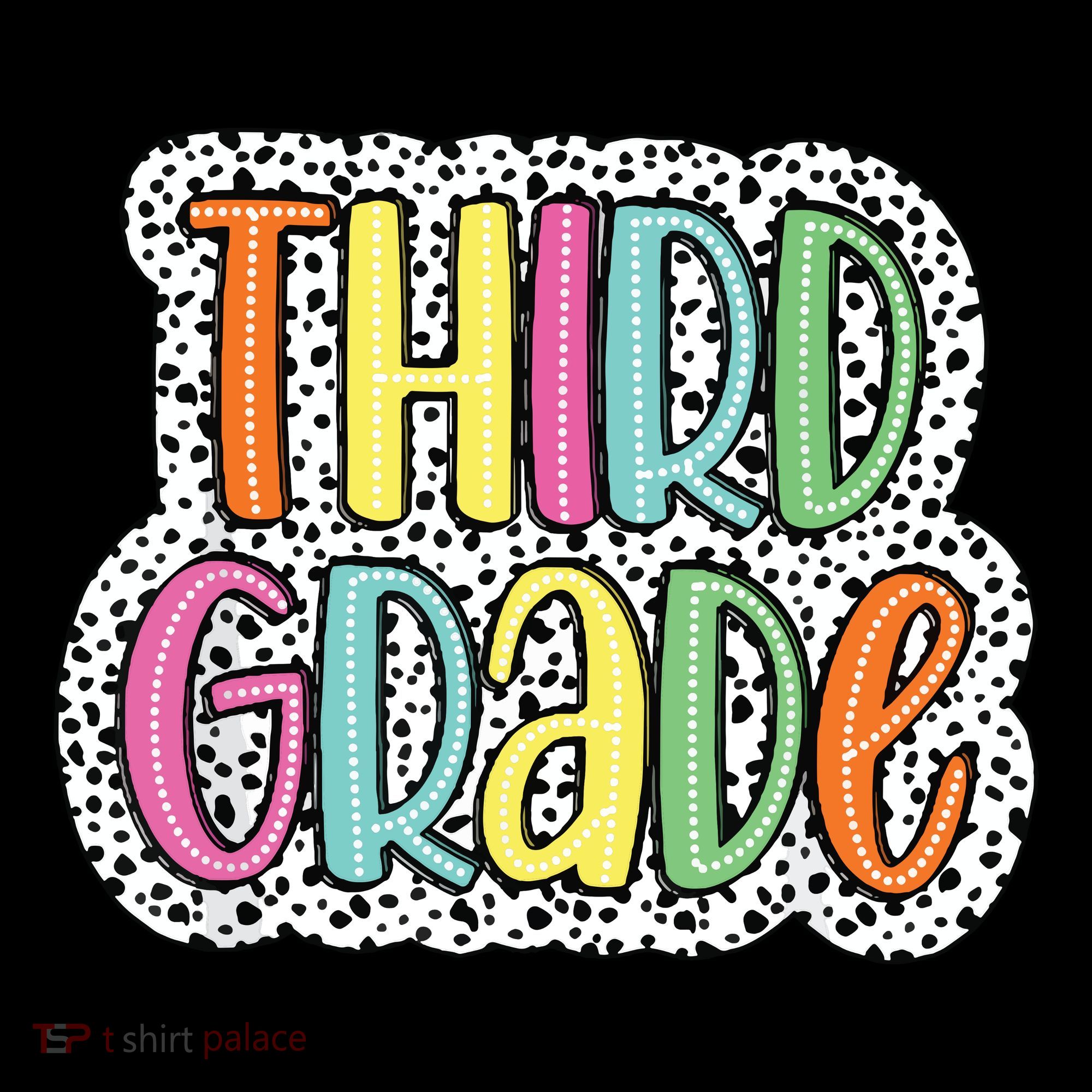 Third Grade Dalmatian Dots 3rd Dream Team Back To School Ornament
